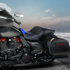 Harley Touring Road King Glide (2009-2023) - Blue Black Passenger Gel Seat