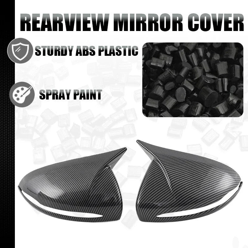 Benz E Class W213 Carbon Fiber Look Rearview Mirror Cover Caps (2016-2019)