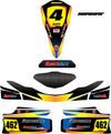 OTK Cadet Rookie 10-14 KART ART Sticker Kit - SUNRISE STYLE Decals