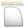 Ford E150 E250 E350 Left Right White Mirror Glass w/ Back Heated (2008-2023)