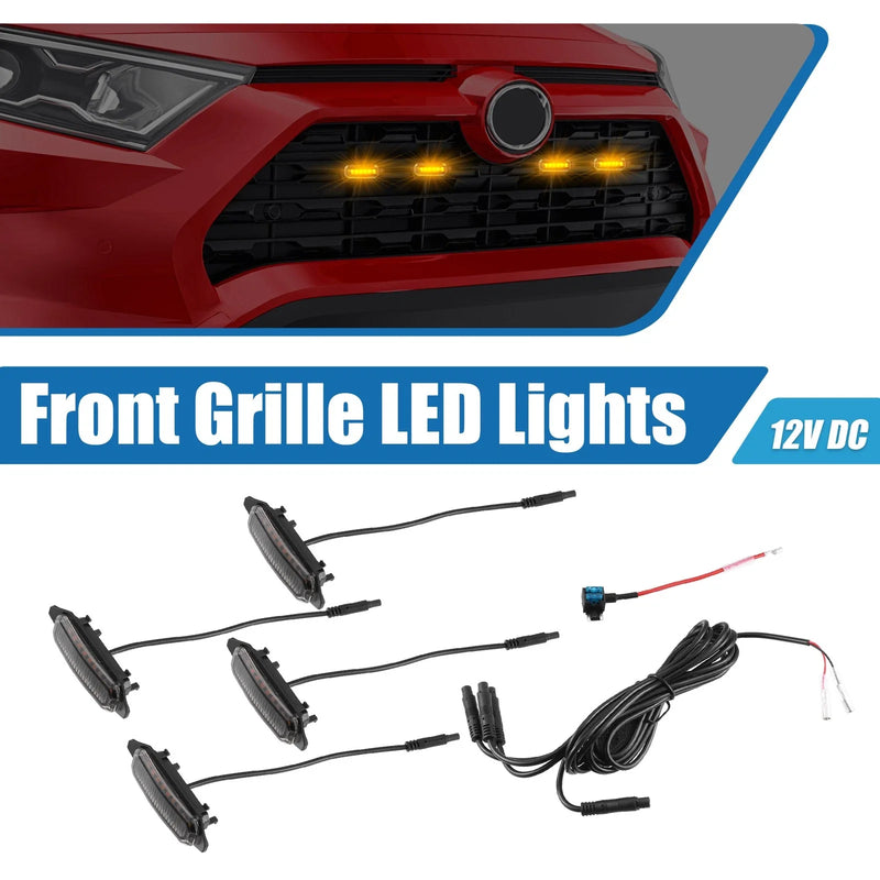 Toyota RAV4 Front Grille LED Lights Set (2019–2022)