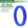 Make Model Oil Seal 55x65x9mm Rotary Shaft Seal TPU Blue 5 Pcs