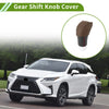 Lexus RX350 2023-2024 Brown Faux Leather Car Gear Shift Knob Cover