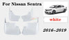 Nissan Sentra Splash Guards Mud Flaps Fender 4PCS White (2016–2019)
