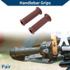 7/8" 22mm Hand Grips Cover Handlebar End Grips Rubber Deep Brown