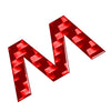 Car Carbon Red Alphabet Letter Emblem Badge Decals Stickers (All Years)