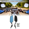 Motorcycle M8/M10 Rear View Mirrors Handlebar Mirrors Black Iron Plastic 1 Set