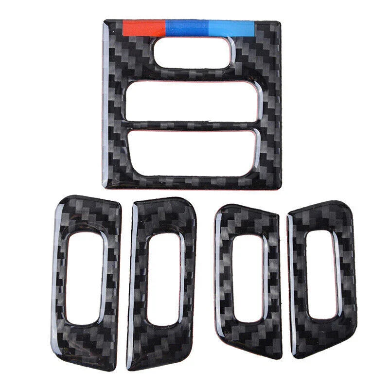 BMW 3 Series E90 E92 E93 Real Carbon Fiber Air Vent Outlet Cover Trim