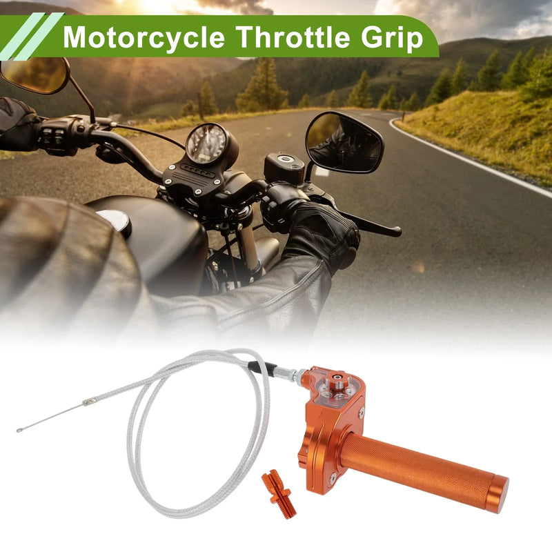 Motorcycle Handlebar 22mm CNC Aluminum Orange