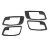 Charger 4pcs Carbon Fiber Interior Door Handle Bowl Covers (2011-2023)