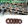 Oil Seal FKM Rubber 20x42x10mm High Pressure Brown 5 pcs