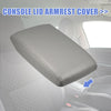 Toyota Highlander Car Center Console Lid Armrest Cover Faux Leather Gray