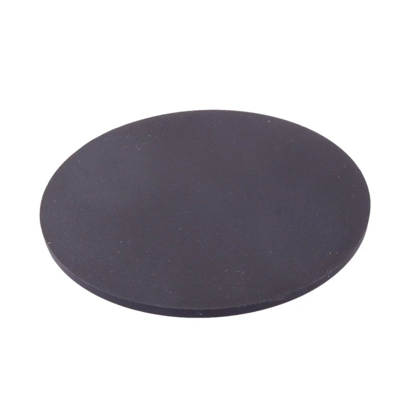 Car Black Carbon Fiber Water Cup Holder Pad Mat Cushion Non-Slip