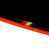 BMW X3 Series E83 SUV (2003-2010) 2 x Orange Trim AutoWin Black Floor Mats