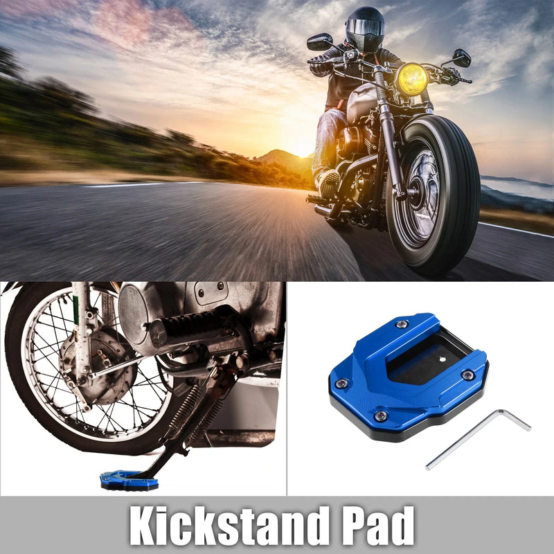BMW Blue 1 x Kickstand Plate Pad Aluminum Alloy