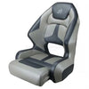 Relaxn Mako Series Premium Bucket Boat Seat Grey Carbon/Silver + Cover