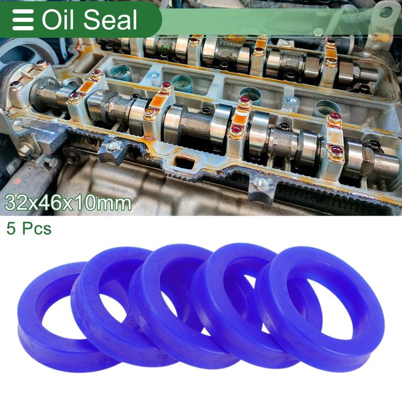 Oil Seal 32x46x10mm Seal Ring Rotary Shaft TPU 5 Pcs