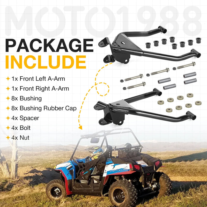 Polaris RZR 170 Left & Right Front Control A-Arm & Bushing Kit (2009–2021)