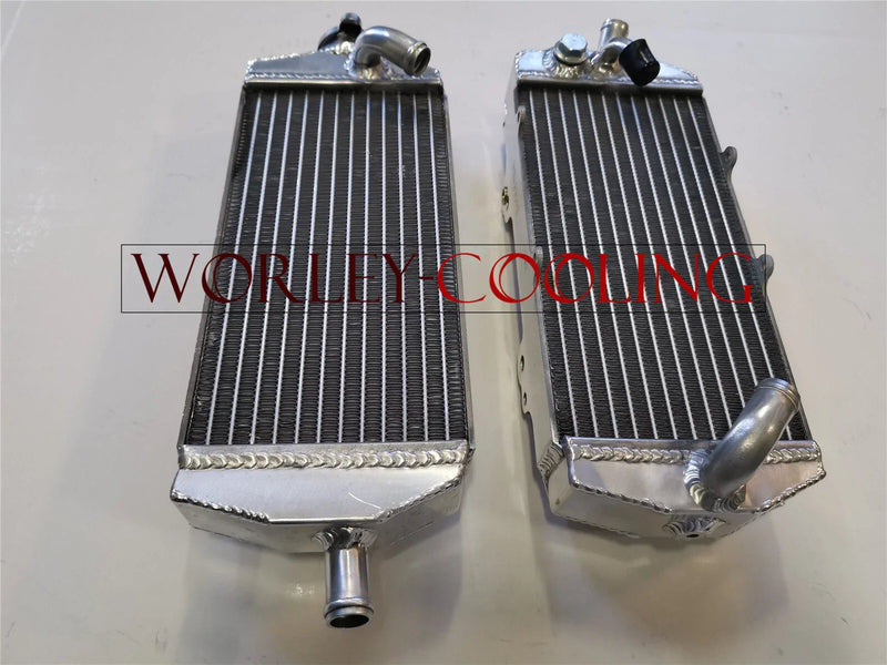 KTM 400 450 525 SX / MXC / EXC VIC-Y Kit Blue Hose & Aluminum Radiator (2003-2007)