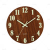 Home - Silent Quartz 12'' Luminous Glow In The Dark Wall Clock