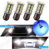 Marine Boat 4pcs BA15D 5050 27 SMD Light Blue Cabin Lamp Bulbs