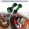 Make Model Slider Frame Aluminum Alloy Motorcycle 2 x Green