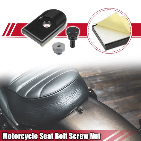 Harley Davidson Dyna Seat Bolt Screw with Cover Nut Set (2006–2017)
