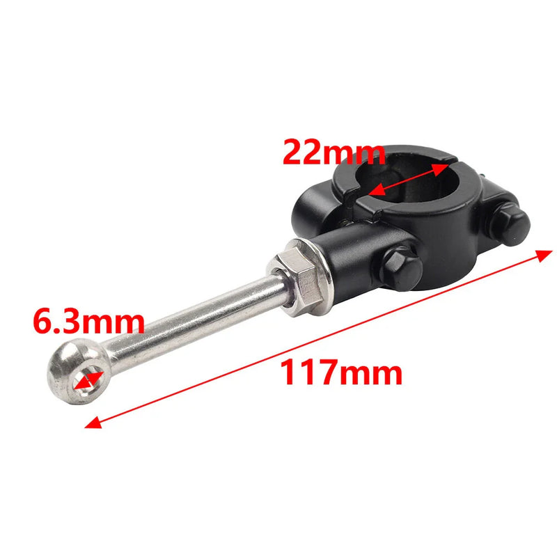 Motorcycle Kickstand Extension Black 20-23mm Side Stand Foot Pedal Support