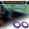 Jeep Wrangler JK (2007-2014) Purple A Pillar Speaker Ring Cover Trim