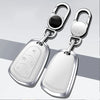 Cadillac XTS ATS CTS Alloy Leather Remote Fob Holder Key Shell Cover Case