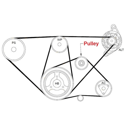 Patrol GQ Y60 GU Y61 TD42 TD42T Pulley V-Belt Tensioner