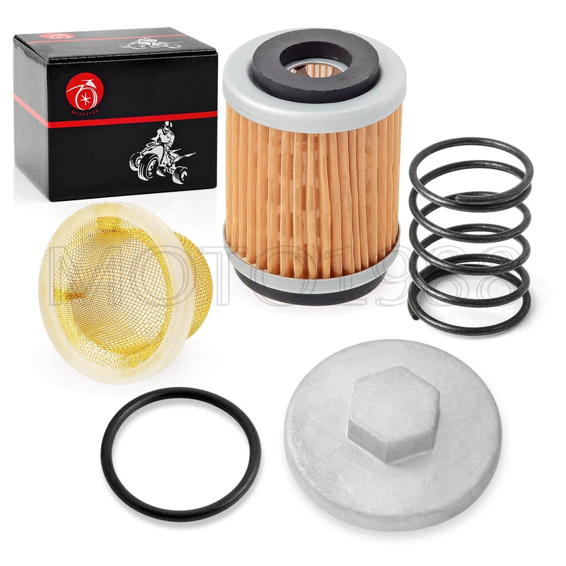 YAMAHA SR185 / XT225 / BW200 / TT225 Oil Drain Plug CAP Spring Oil Filter STRAINER