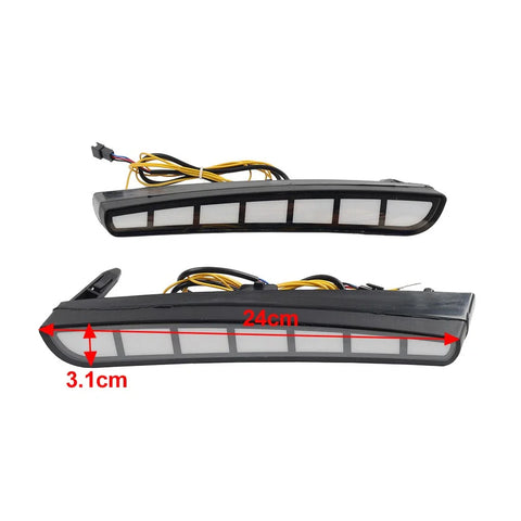 Toyota Camry White Yellow Blue Front Fog Lights (2024)