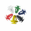 60PCS Car Door Panel Clips Fixing Fastener V9mm Hole Card Clip Rivet