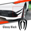 Alfa Romeo Stelvio Gloss Black Front Bumper Fin Canards Splitter (17–25)