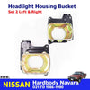 Headlight Housing Bucket Trim Pair Fits Nissan Navara TD25 D21 Truck 1986-90 D05