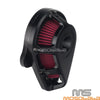 Harley Touring Road King Dyna Street Bob Black Air Filter Cleaner (00-17)