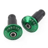 Dirt Bike Motor Green CNC 7/8" Handlebar End Weights Grips Cap Plugs