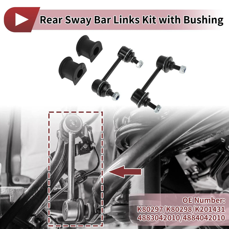Toyota RAV4 Rear Stabilizer Bar Links 2 x Bushings