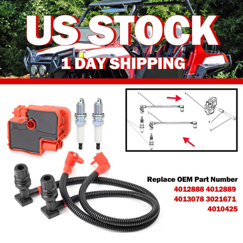 Polaris Ranger RZR 4 S800 Ignition Coil Spark Plug Wire Cap (2011–2014)