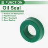 Oil Seal Rotary Shaft Seal TPU 10x18x6mm High-Pressure Green 5 Pcs