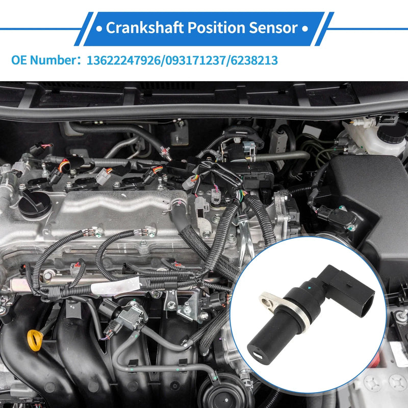 BMW E46 330d 2.9 (1999-2005) 1 Pc Black Crankshaft Position Sensor
