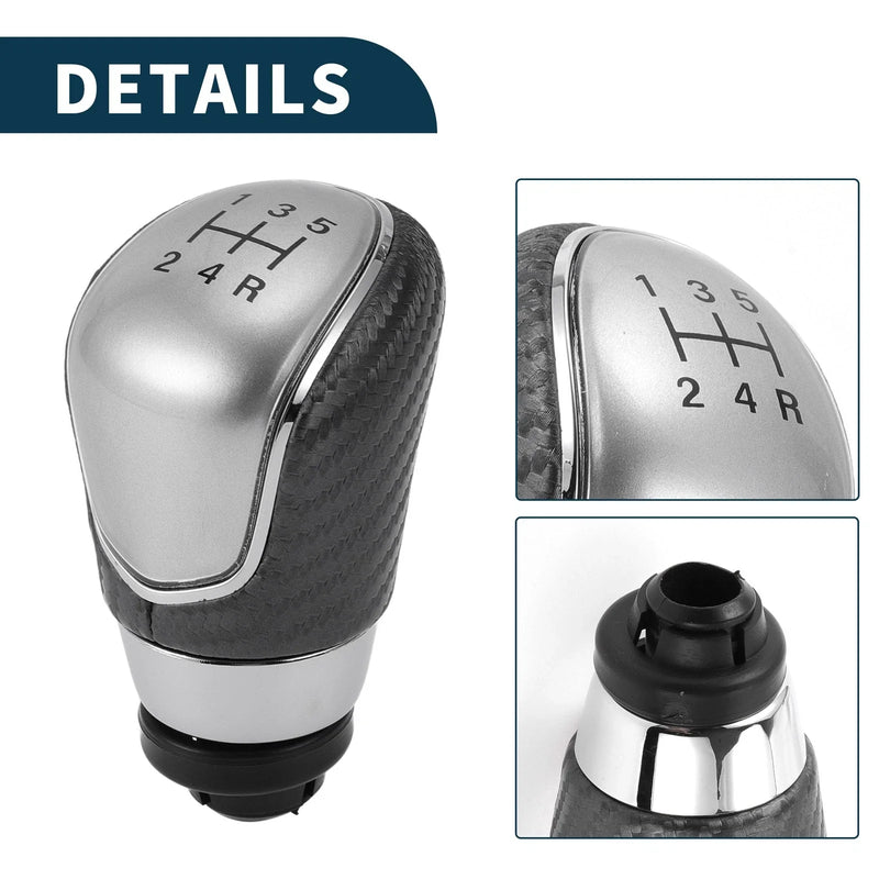 Ford B-Max (2012-2020) Plastic Faux Leather 5 Speed Manual Gear Shift Knob
