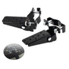 MTB BMX Road Bike Black Steel Foldable Foot Pegs