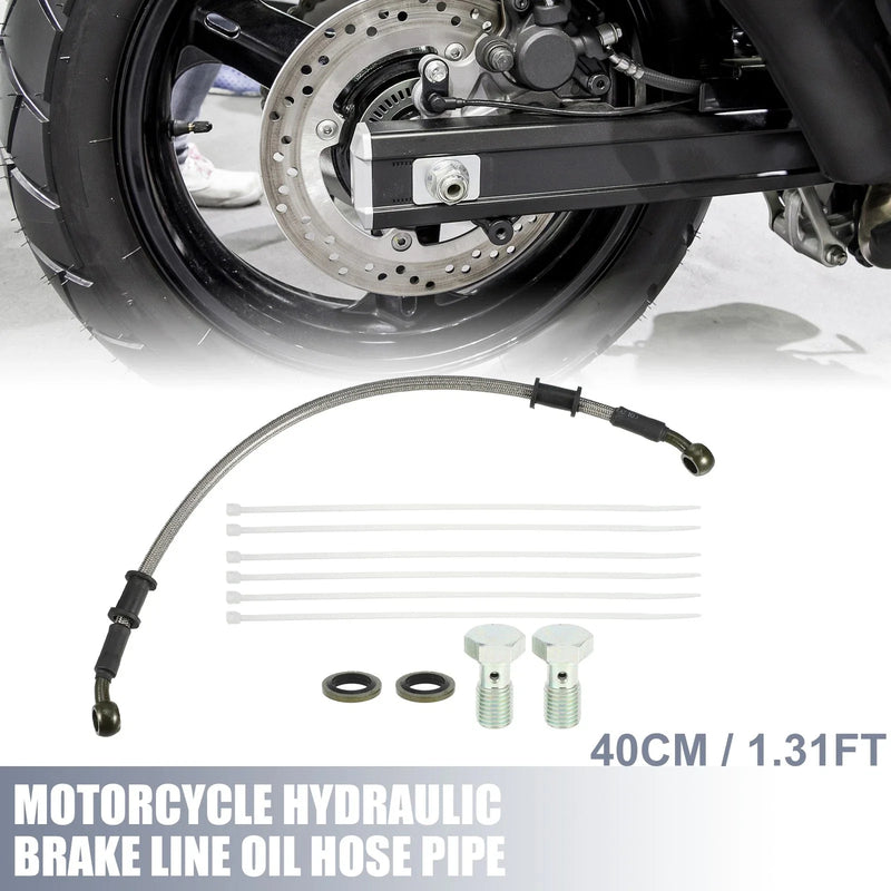 Make Model 1 Set 40cm Motorcycle Hydraulic Brake Line Hose with Screws
