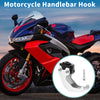 Motorcycle Handlebar Hook Claw Shaped Aluminum Alloy Silver Tone