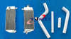 YAMAHA YZ 125 L+R Aluminum Radiator + BLACK Hose (2002-2004)