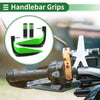 Motorcycle Hand Grips Cover Kit Diamond Pattern Green