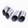 Porsche Macan 2.0T Brushed Silver Tail Exhaust Pipes (2019-2024)