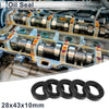 Make Model Oil Seal 28x43x10mm Rotary Shaft Seal Nitrile Rubber 5 Pcs